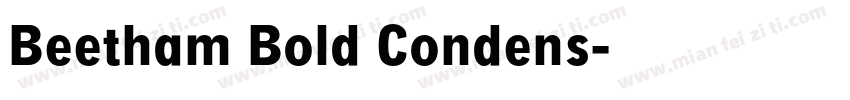 Beetham Bold Condens字体转换